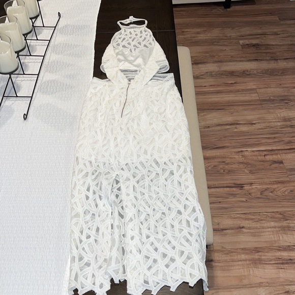 White Bardot Midi Dress - Picture 3 of 4